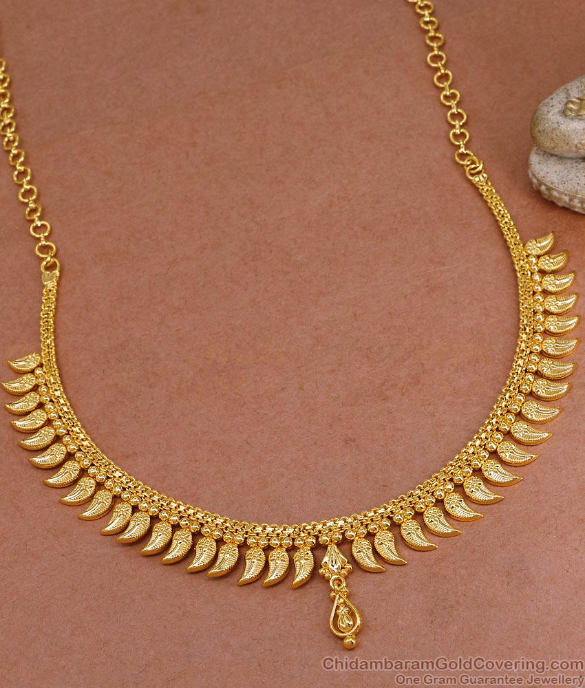 Simple Gold Design Mullaipoo Necklace Wedding Jewelry Online NCKN3879 Simple Gold Design Mullaipoo Necklace Wedding Jewelry Online NCKN3879