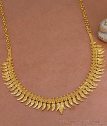 Light Weight Gold Plated Necklace Mullaipoo Design For Women NCKN3880