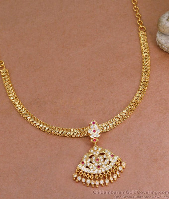 Stylish Impon Gold Design Attigai For Women Wedding NCKN3896