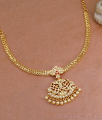 High Quality Impon 5 Metal Attigai Pearl Necklace Design NCKN3898