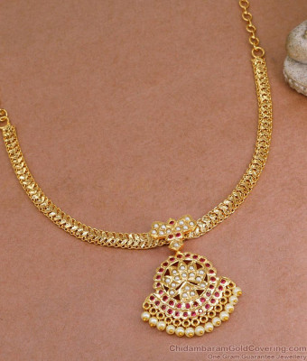 High Quality Close Neck Impon Attigai Design Pearl Jewelry NCKN3901