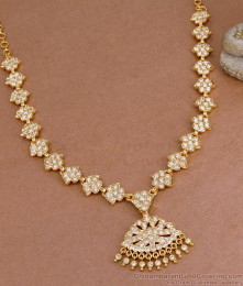 Original Impon Panchaloha White Stone Attigai Collection For Wedding NCKN3905 Original Impon Panchaloha White Stone Attigai Collection For Wedding NCKN3905