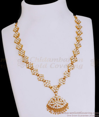 Original Impon Panchaloha White Stone Attigai Collection For Wedding NCKN3905