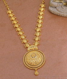 Classic One Gram Gold Necklace Mango Design Bridal Jewelry NCKN3909