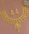 Premium Quality Arabic Forming Gold Necklace Earring Combo Set NCKN3916 Premium Quality Arabic Forming Gold Necklace Earring Combo Set NCKN3916