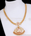 New Model Big Gajalakshmi Pendant Stone Attigai Impon Jewelry For Women NCKN3929