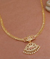 Bridal Wear Pearl Design Impon Attigai Heart Shaped Gold Chain NCKN3931