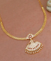 Latest Impon Panchaloha Ruby White Stone Attigai Design For Wedding NCKN3934