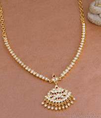 Buy Trendy Impon Ruby White Stone Attigai For Women Wedding Online NCKN3940