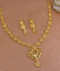 New Arrival Arabic Gold Wedding Necklace Heart Design With Earrings NCKN3944 New Arrival Arabic Gold Wedding Necklace Heart Design With Earrings NCKN3944