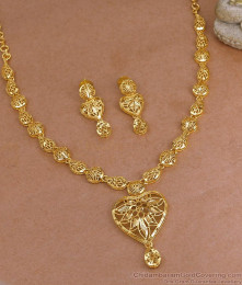 New Arrival Arabic Gold Wedding Necklace Heart Design With Earrings NCKN3944 New Arrival Arabic Gold Wedding Necklace Heart Design With Earrings NCKN3944