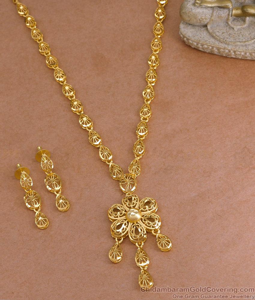 Buy Real Gold Design Floral Necklace Two Gram Gold Jewelry Online NCKN3945 Buy Real Gold Design Floral Necklace Two Gram Gold Jewelry Online NCKN3945