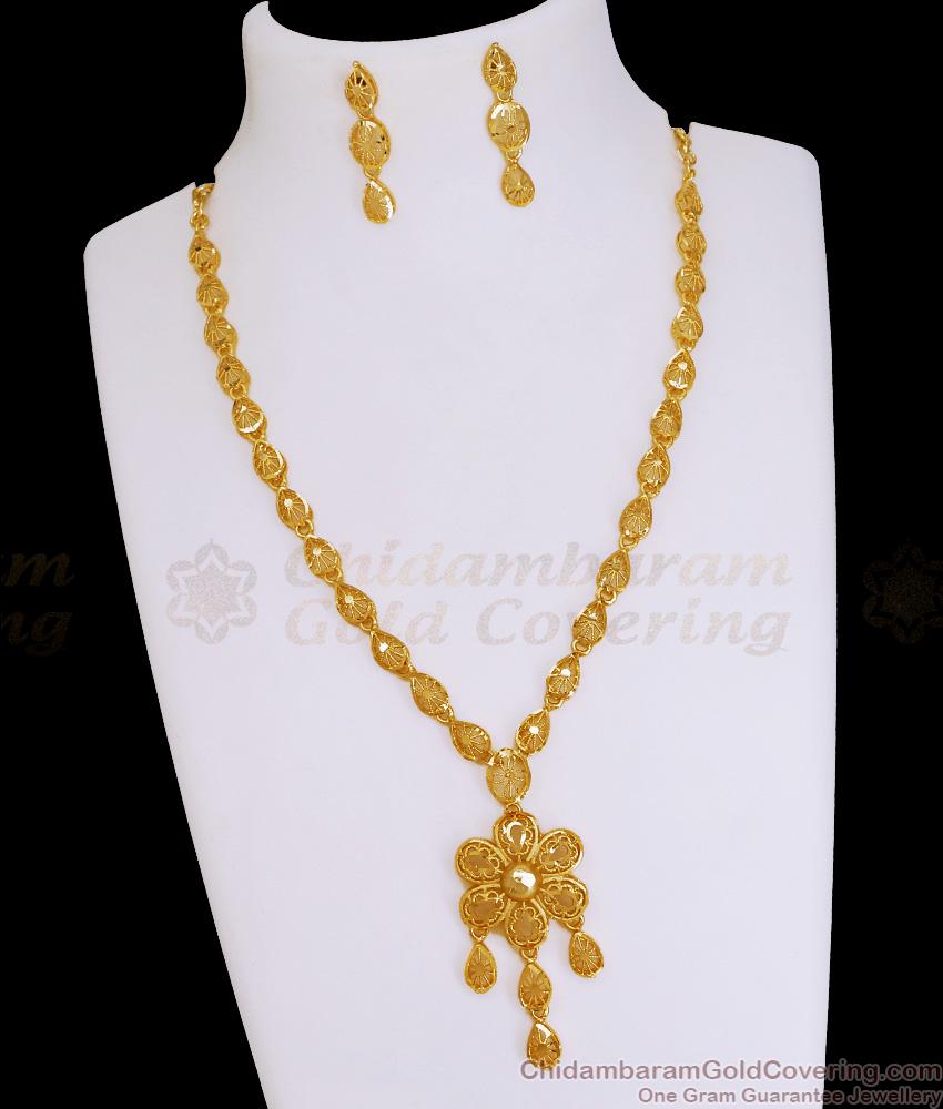 Buy Real Gold Design Floral Necklace Two Gram Gold Jewelry Online NCKN3945 Buy Real Gold Design Floral Necklace Two Gram Gold Jewelry Online NCKN3945