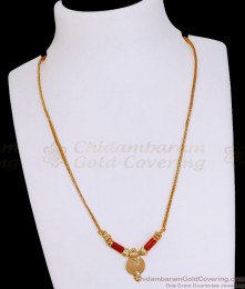 Light Weight One Gram Gold Lakshmi Coin Necklace Design NCKN3953