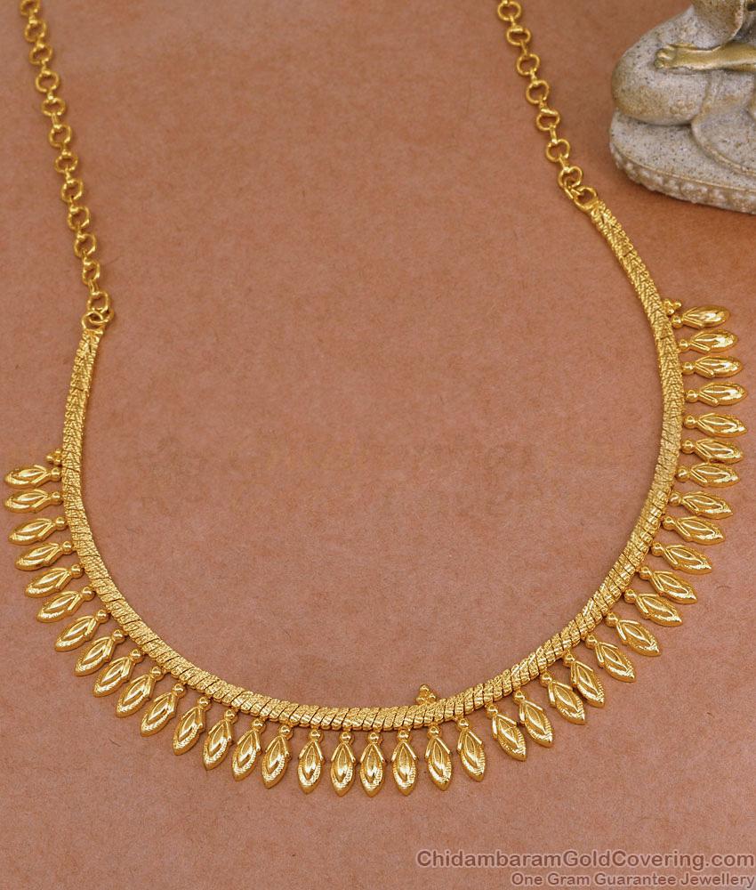 Premium Quality Micro Gold Plated Mullai Arumbu Necklace For Wedding NCKN3961 Premium Quality Micro Gold Plated Mullai Arumbu Necklace For Wedding NCKN3961