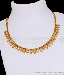 Attractive Gold Big Mullaipoo Bridal Wear Necklace Design For Women NCKN3962