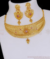 Stylish Forming Gold Peacock Design Choker Necklace For Marriage NCKN3972 Stylish Forming Gold Peacock Design Choker Necklace For Marriage NCKN3972