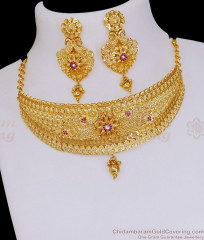 Stylish Forming Gold Peacock Design Choker Necklace For Marriage NCKN3972 Stylish Forming Gold Peacock Design Choker Necklace For Marriage NCKN3972