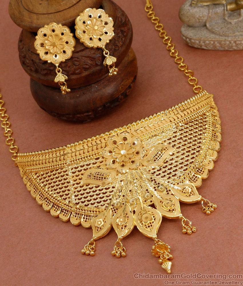 Premium Quality Forming Gold Choker Necklace Bridal Jewelry NCKN3973 Premium Quality Forming Gold Choker Necklace Bridal Jewelry NCKN3973