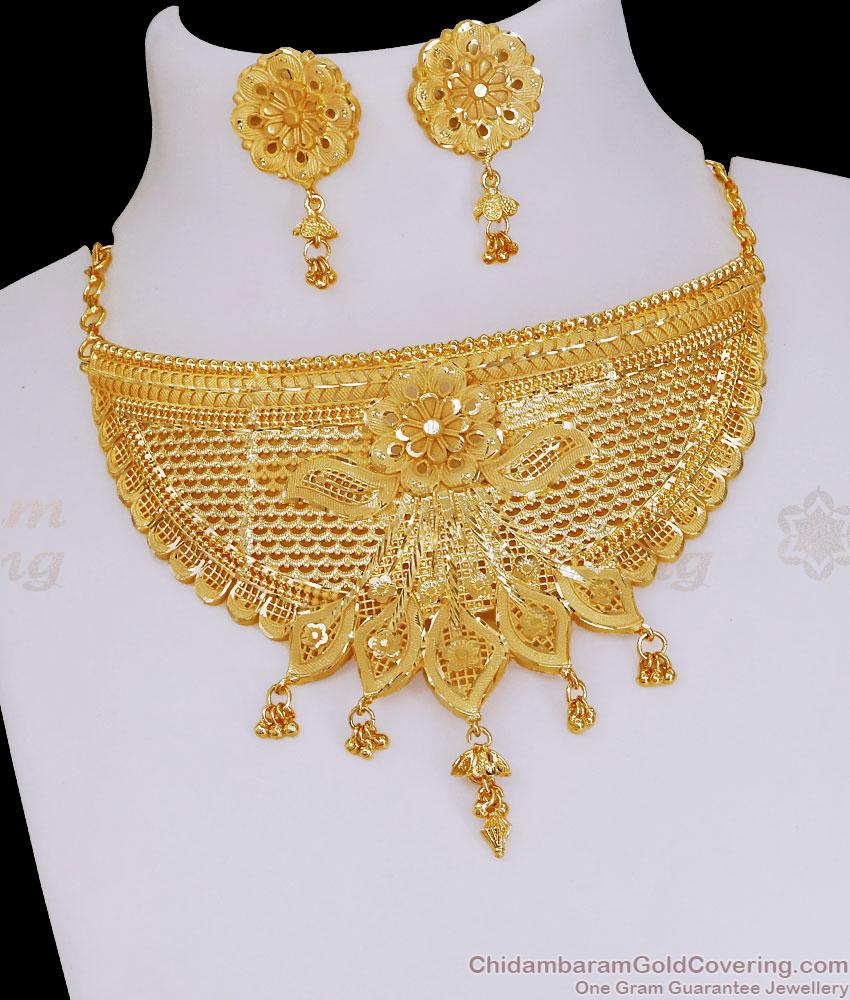 Premium Quality Forming Gold Choker Necklace Bridal Jewelry NCKN3973 Premium Quality Forming Gold Choker Necklace Bridal Jewelry NCKN3973