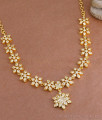 Original Impon Stone Necklace Floral Design Wedding Jewelry NCKN3975