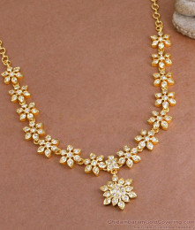 Original Impon Stone Necklace Floral Design Wedding Jewelry NCKN3975 Original Impon Stone Necklace Floral Design Wedding Jewelry NCKN3975