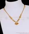 Light Weight One Gram Gold Close Necklace Design Festive Collections NCKN3977