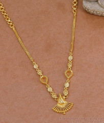 Plain One Gram Gold Necklace Light Weight Design Online NCKN3982 Plain One Gram Gold Necklace Light Weight Design Online NCKN3982