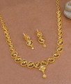 Classic Micro Gold Plated Necklace Srilankan Bridal Jewelry NCKN3986