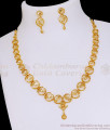 Classic Micro Gold Plated Necklace Srilankan Bridal Jewelry NCKN3986