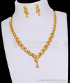 Stylish Bridal Wear Gold Imitation Necklace Tulip Flower Design NCKN3991