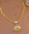 Stylish Bridal Wear Gold Imitation Mango Necklace With Impon Pendant NCKN3995