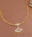 High Quality Impon White Stone Attigai Gold Necklace Designs NCKN4007