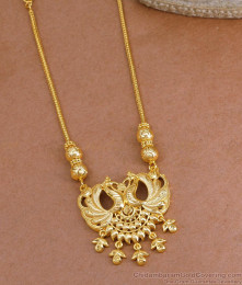 High Quality Micro Gold Polish Peacock Necklace Without Stone Online NCKN4021