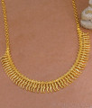 Latest Micro Gold Polish Mullai Arumbu Necklace Design Shop Online NCKN4028