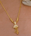 Light Weight Gold Finish Impon Stone Necklace For Women NCKN4042