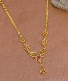 Trendy Ad Stone Floral Design Gold Necklace For Women Fashion NCKN4047 Trendy Ad Stone Floral Design Gold Necklace For Women Fashion NCKN4047