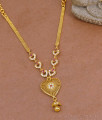 Party Wear Ad Stone Heart Shaped Gold Plated Necklace Online NCKN4055