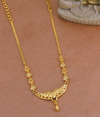 Latest Matt Finish Gold Imitation Long Necklace Without Stone NCKN4058 Latest Matt Finish Gold Imitation Long Necklace Without Stone NCKN4058