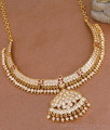Luxurious 5 Metal Ruby White Stone Bridal Choker Necklace For Women NCKN4077 Luxurious 5 Metal Ruby White Stone Bridal Choker Necklace For Women NCKN4077