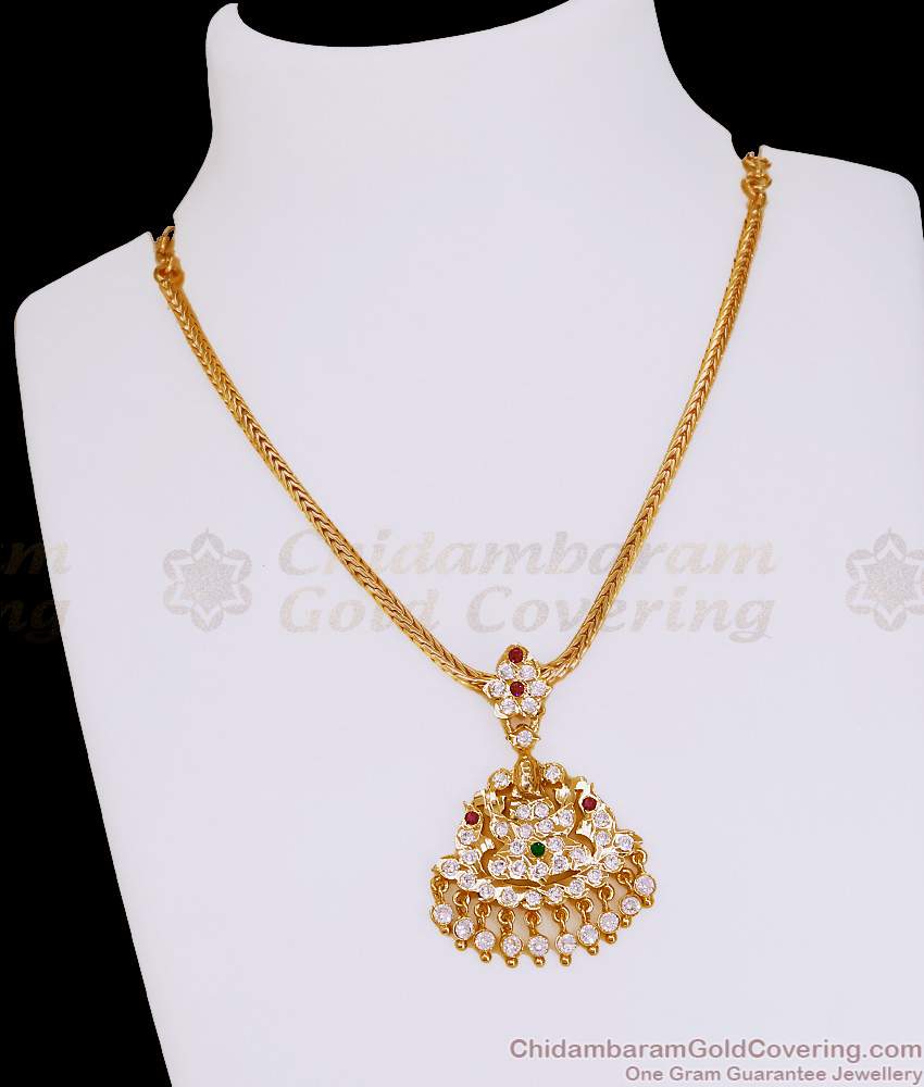 Real Gold Design Impon Necklace Lakshmi Design Naan Patti NCKN4079