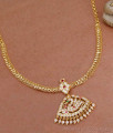 Bridal Wear Swan Design Impon Gold Necklace With Stone Online NCKN4080