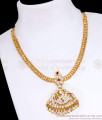 Bridal Wear Swan Design Impon Gold Necklace With Stone Online NCKN4080 Bridal Wear Swan Design Impon Gold Necklace With Stone Online NCKN4080