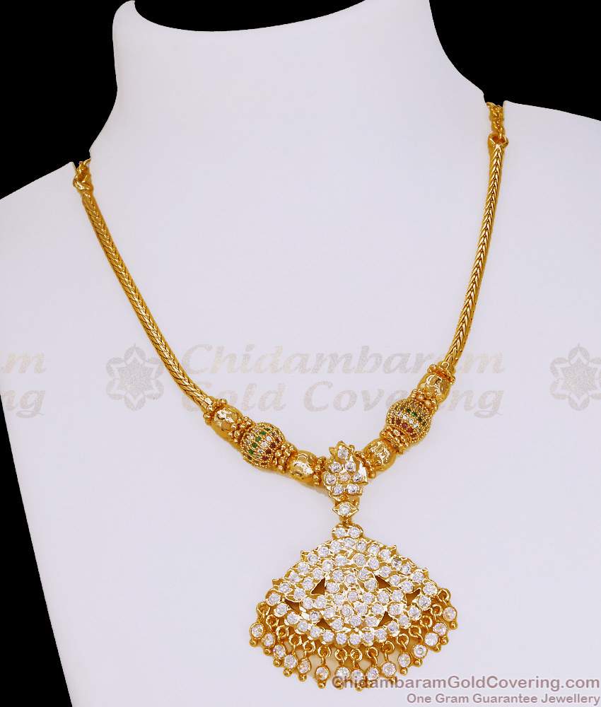 Buy Original Impon Pendant Gold Imitation Necklace Multi Stone Ball Design NCKN4085 Buy Original Impon Pendant Gold Imitation Necklace Multi Stone Ball Design NCKN4085