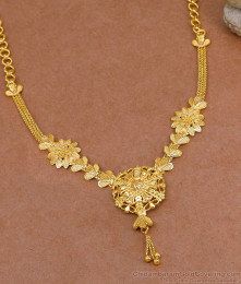 High Quality Micro Gold Plated Floral Design Bridal Necklace Online NCKN4103 High Quality Micro Gold Plated Floral Design Bridal Necklace Online NCKN4103