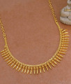 New Arrival Plain Mullaipoo Necklace Gold Imitation Bridal Jewelry NCKN4106 New Arrival Plain Mullaipoo Necklace Gold Imitation Bridal Jewelry NCKN4106