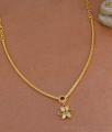 Light Weight Gold Imitation Small Floral Pendant Necklace With Stone NCKN4109 Light Weight Gold Imitation Small Floral Pendant Necklace With Stone NCKN4109