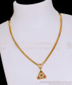 New Arrival Triangle Shaped Ad Stone Gold Necklace For College Wear NCKN4110 New Arrival Triangle Shaped Ad Stone Gold Necklace For College Wear NCKN4110