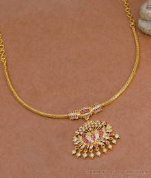 Buy Ruby White Stone Gold Covering Necklace For Women Wedding NCKN4112 Buy Ruby White Stone Gold Covering Necklace For Women Wedding NCKN4112