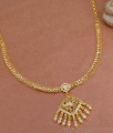 New Model Full White Stone Peacock Necklace Gold Attigai Necklace NCKN4120 New Model Full White Stone Peacock Necklace Gold Attigai Necklace NCKN4120